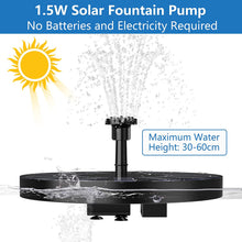 Load image into Gallery viewer, Solar Bird Fountain