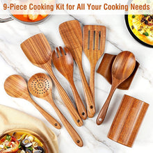 Load image into Gallery viewer, Teakwood Kitchen Utensil Set